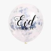 Ballonnen Eid Mubarak confetti multicolor (5 stuks)